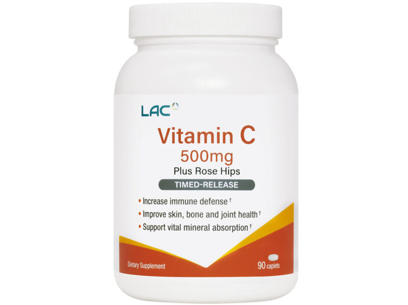 Vitamin C 500mg Plus Rose Hips Timed-Release